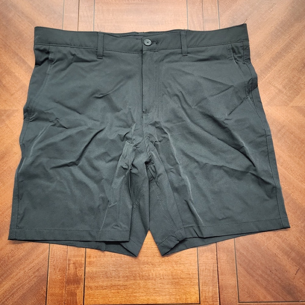RORIE WHELAN - Men's Golf Shorts Black Performance Athletic Size 38 - 7" Inseam